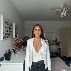 Sexy Women’s White Blazer (& cream top also for sale)